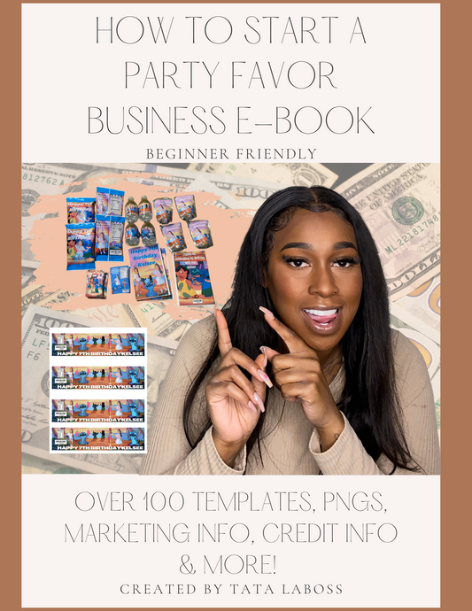 How To Start A Party Favor Business E-Book