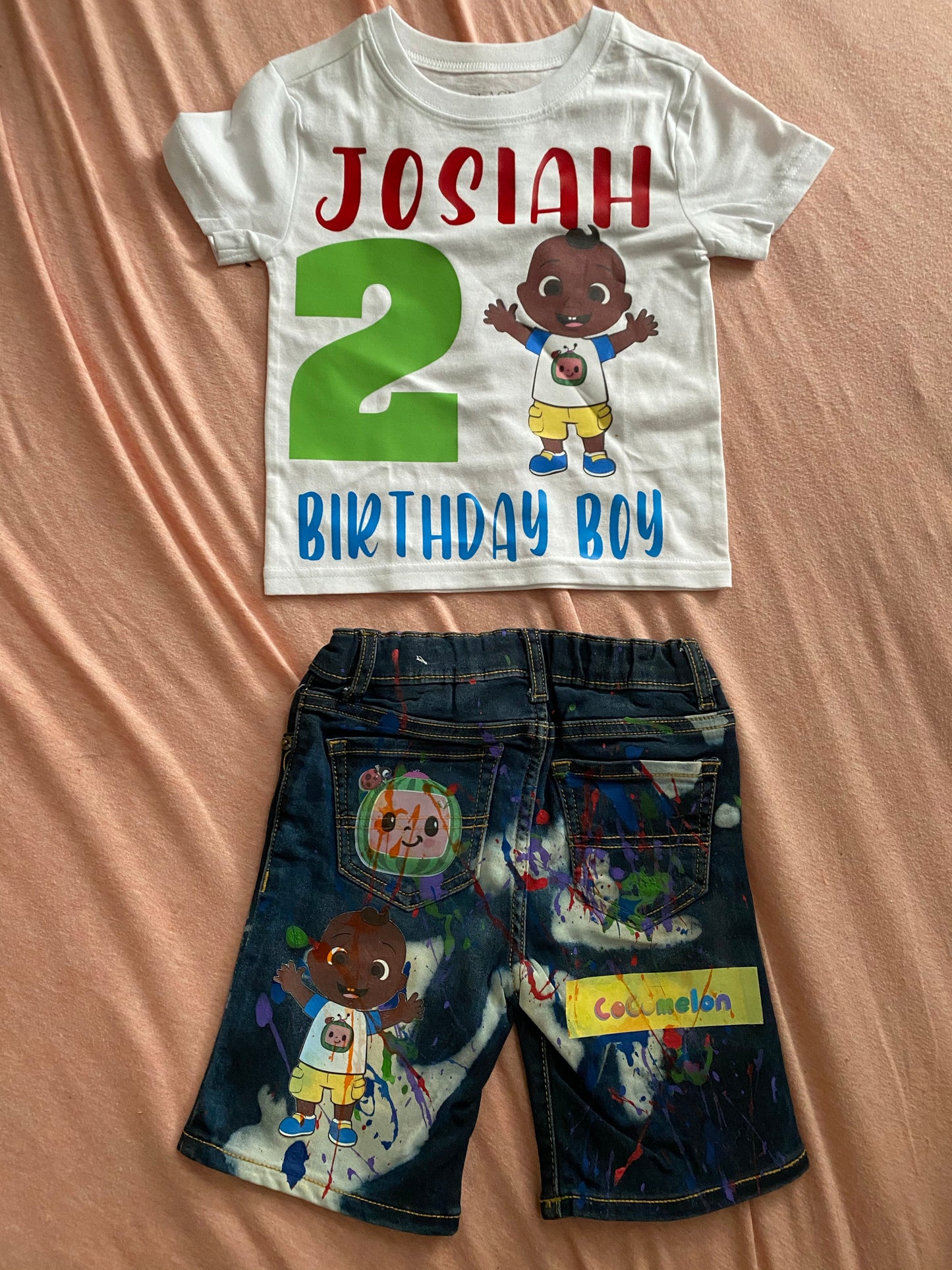 Denim Short Set