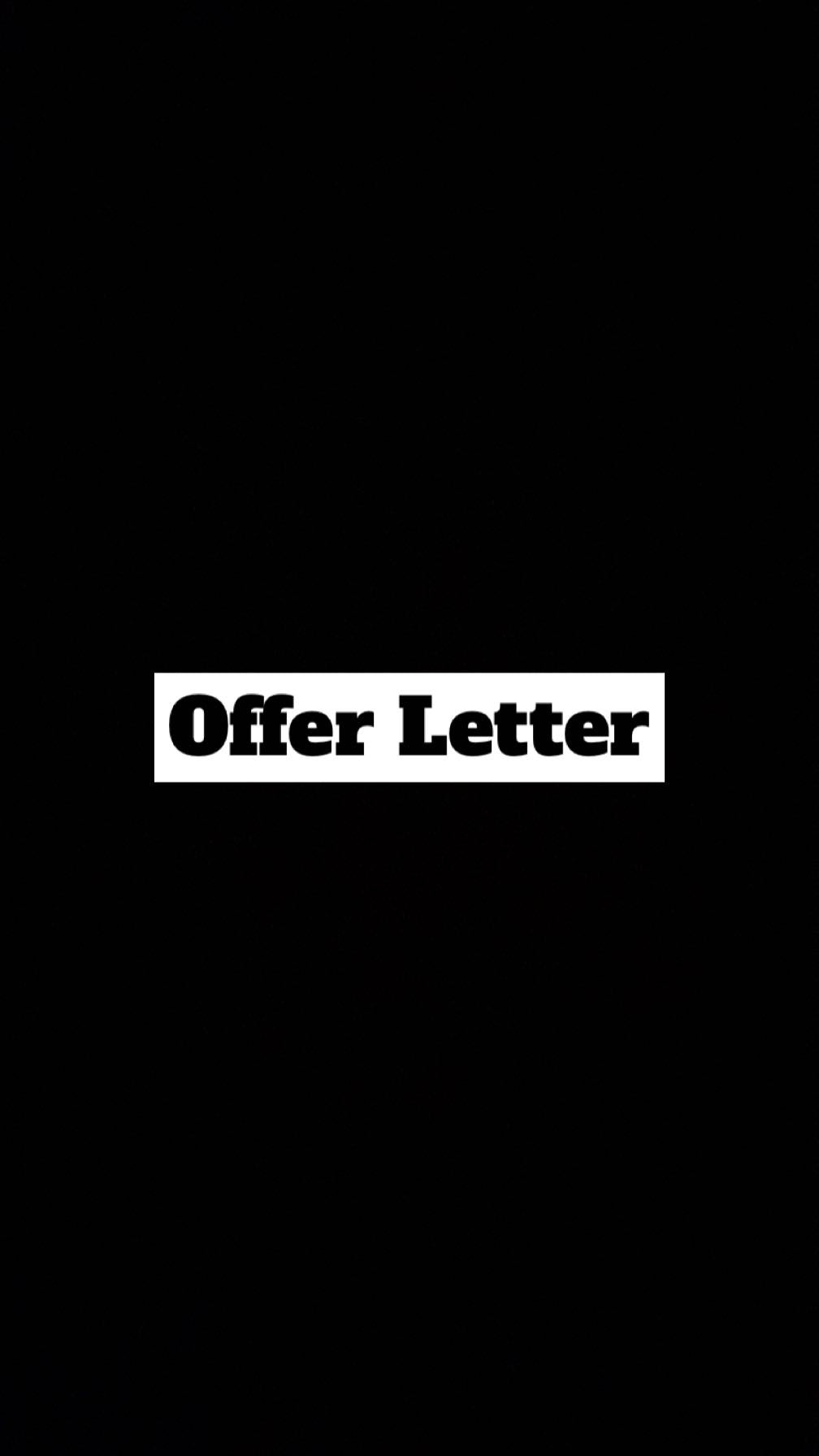 Offer Letter