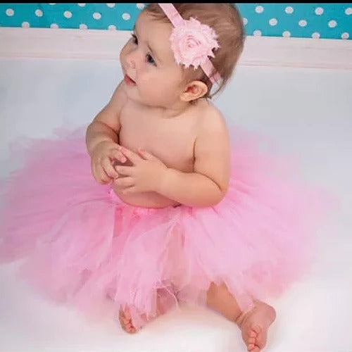 Pink Newborn Tutu & Headband