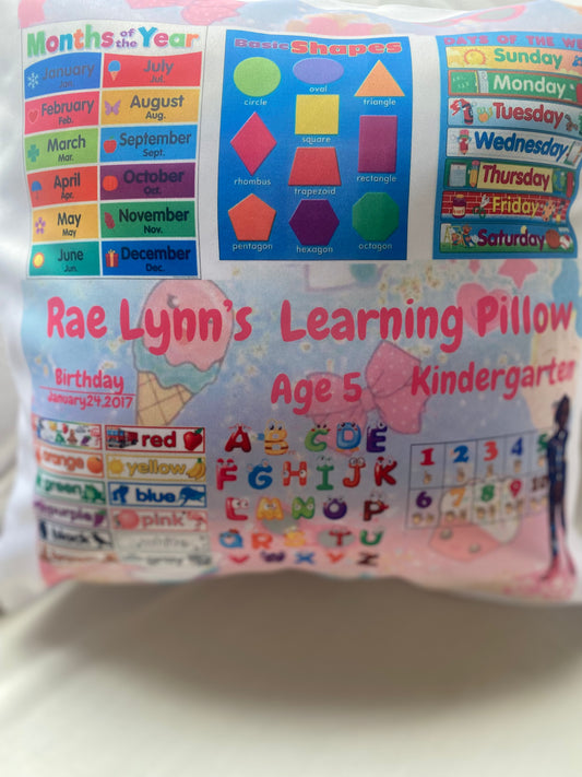 Custom Learning Pillow