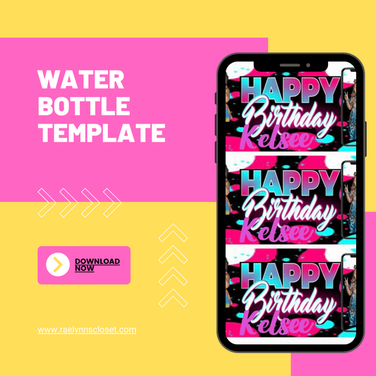Water Bottle Template